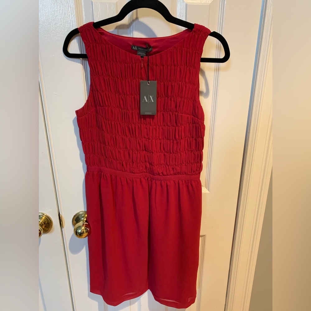 NWT A/X (ARMANI EXCHANGE) RED DRESS SIZE SMALL